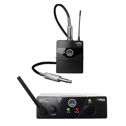 AKG WMS40 Mini Instrumental | Sistema Inalámbrico UHF para Guitarra y Bajo