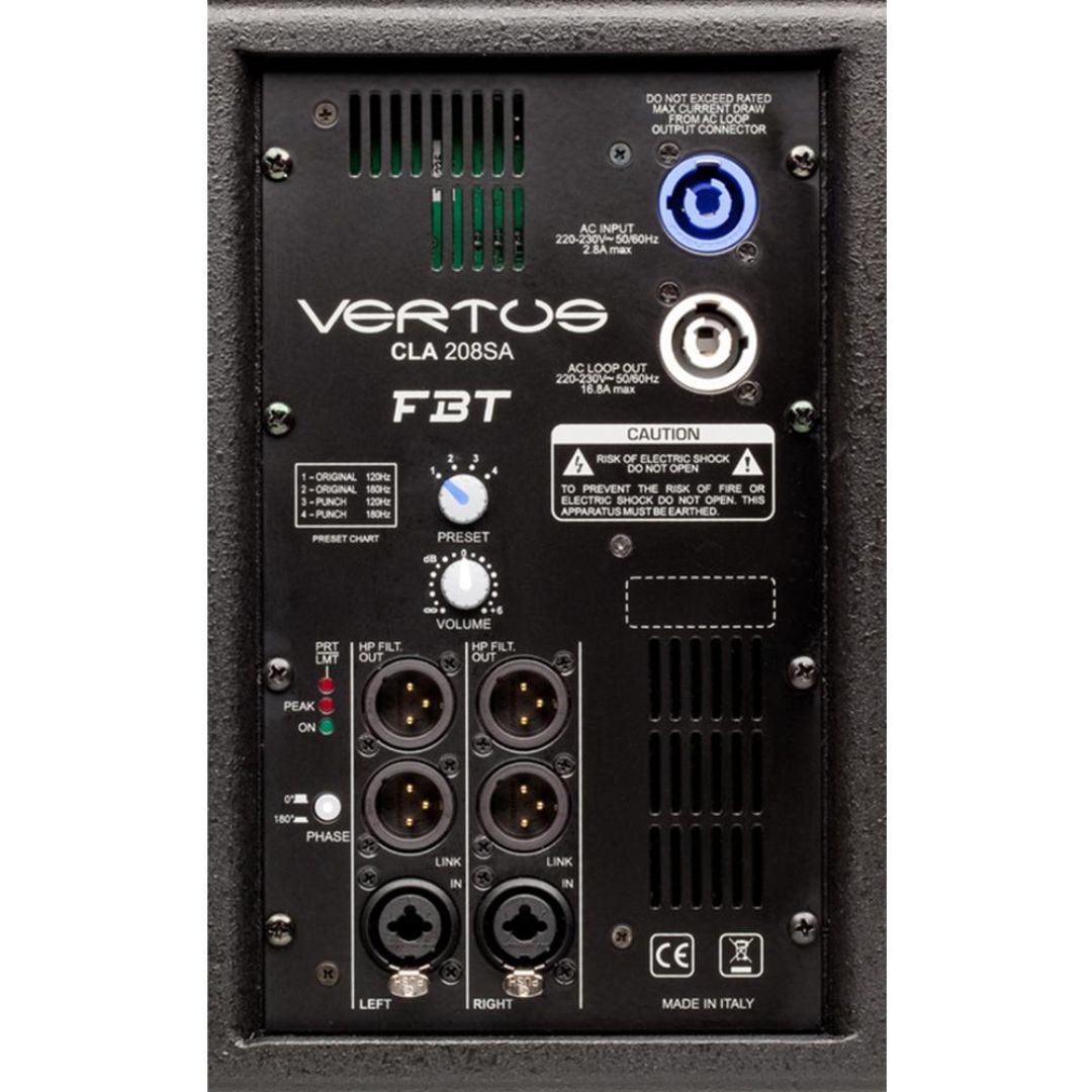 FBT CLA208SA | Sub Bajo Activo Profesional Line Array
