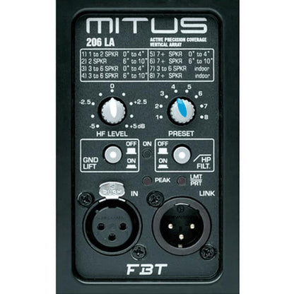 FBT MITUS 206LA | Line Array Activo Profesional 2 Vías