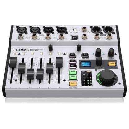 Behringer FLOW 8 | Mezcladora Digital Compacta con Control Bluetooth y Preamplificadores MIDAS