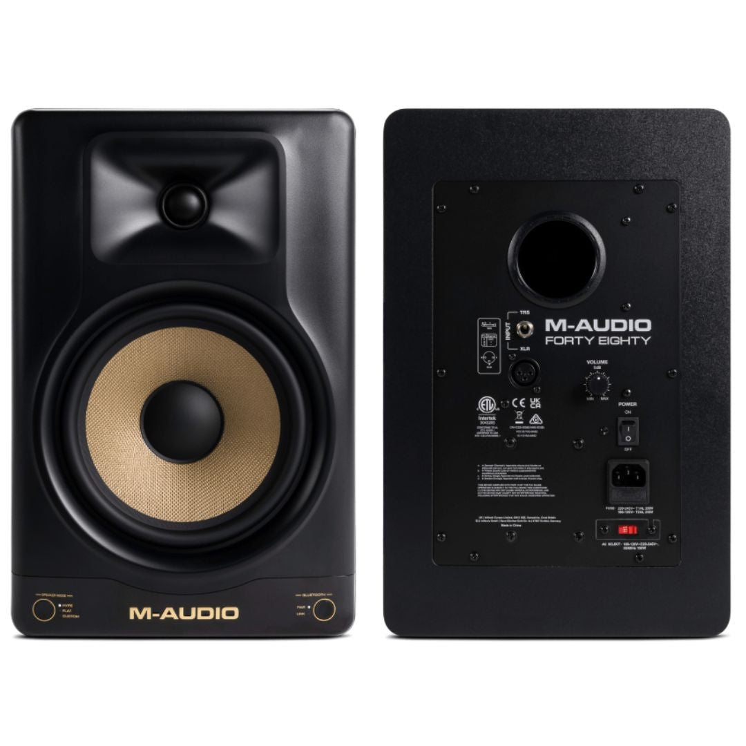 M-AUDIO Forty Eighty | Monitor De Estudio Activo Profesional Biamplificado 8”
