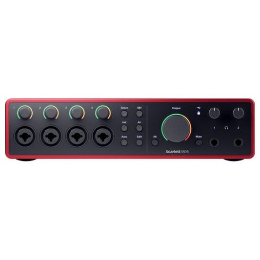 Focusrite Scarlett 18i16 4ta Gen | Interfaz de Audio USB Profesional 18 In / 16 Out con ADAT y MIDI