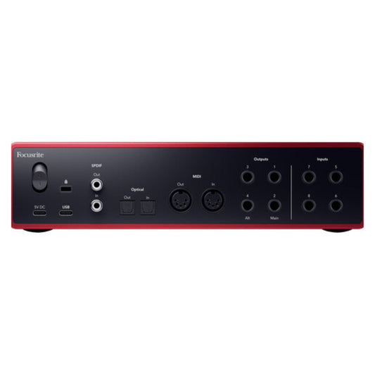 Focusrite Scarlett 18i16 4ta Gen | Interfaz de Audio USB Profesional 18 In / 16 Out con ADAT y MIDI