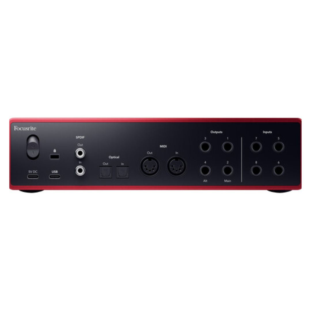 Focusrite Scarlett 18i16 4ta Gen | Interfaz de Audio USB Profesional 18 In / 16 Out con ADAT y MIDI