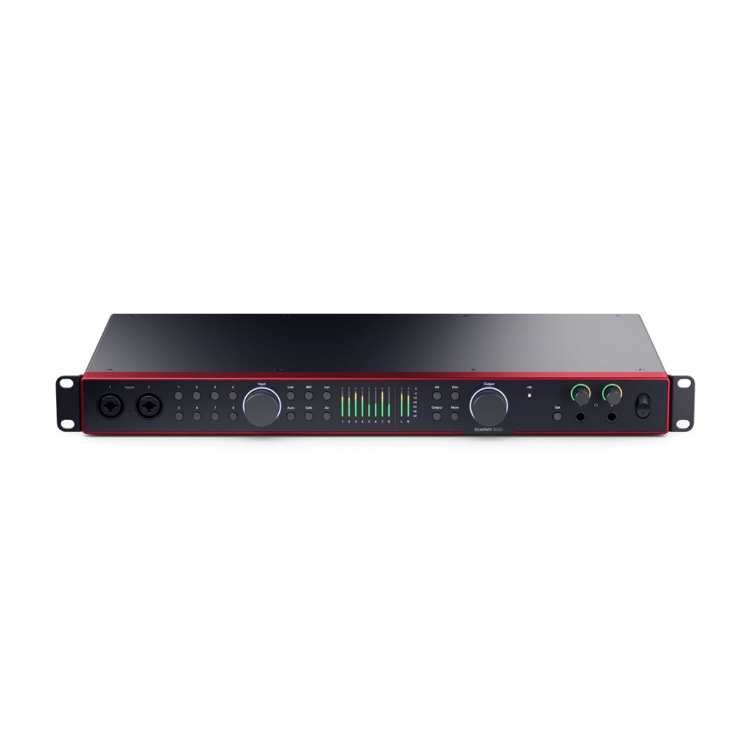 Focusrite Scarlett 18i20 4ta Gen | Interfaz de Audio USB Profesional 26 In / 26 Out con ADAT y Word Clock