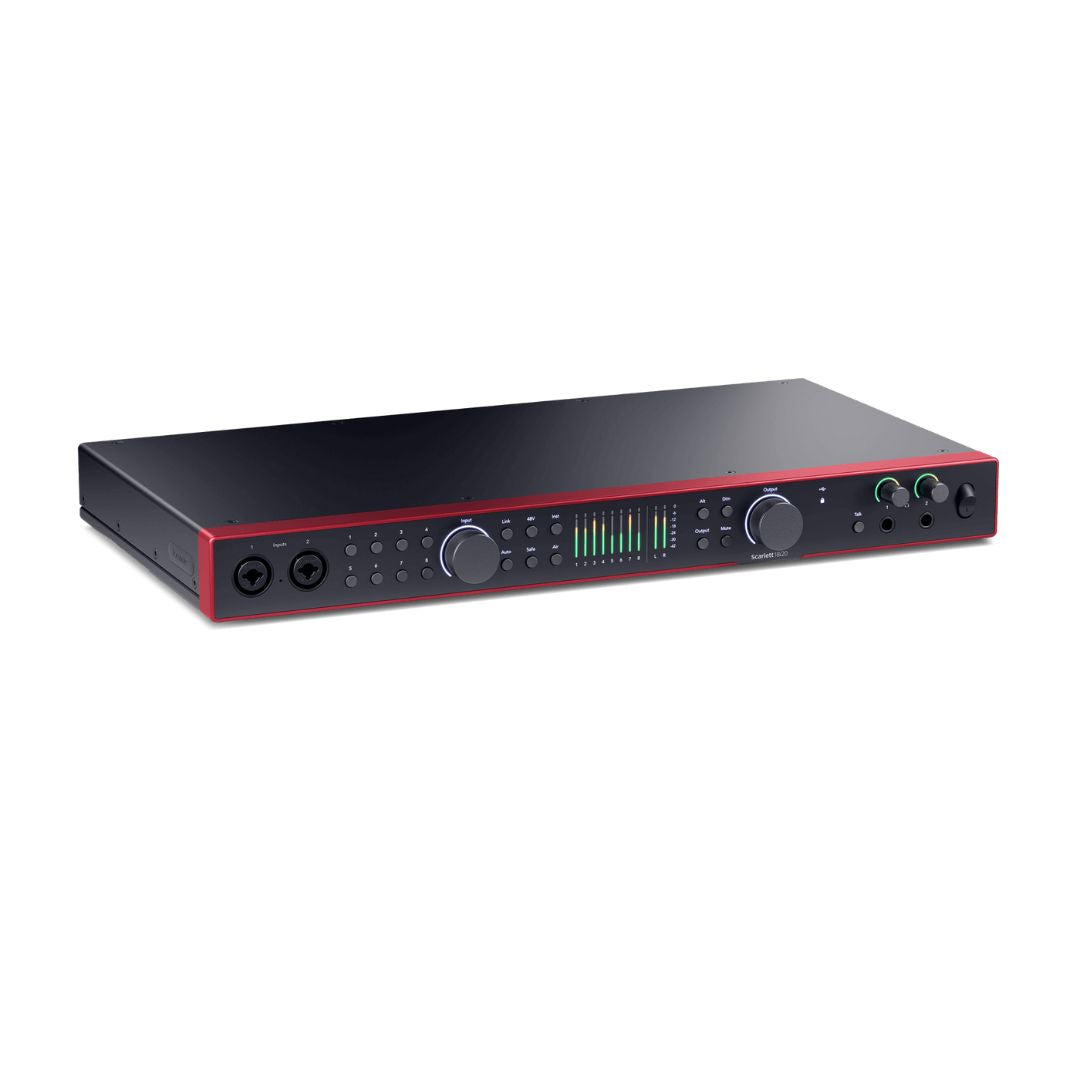 Focusrite Scarlett 18i20 4ta Gen | Interfaz de Audio USB Profesional 26 In / 26 Out con ADAT y Word Clock