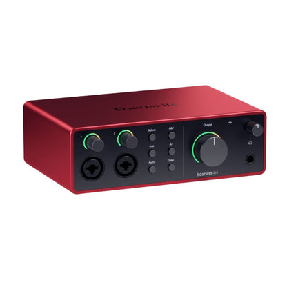 Focusrite Scarlett 4i4 4ta Gen | Interfaz de Audio USB Profesional 4 In / 4 Out con MIDI