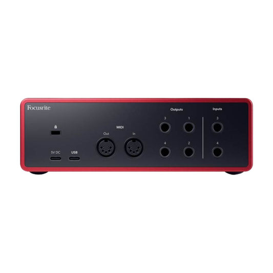 Focusrite Scarlett 4i4 4ta Gen | Interfaz de Audio USB Profesional 4 In / 4 Out con MIDI