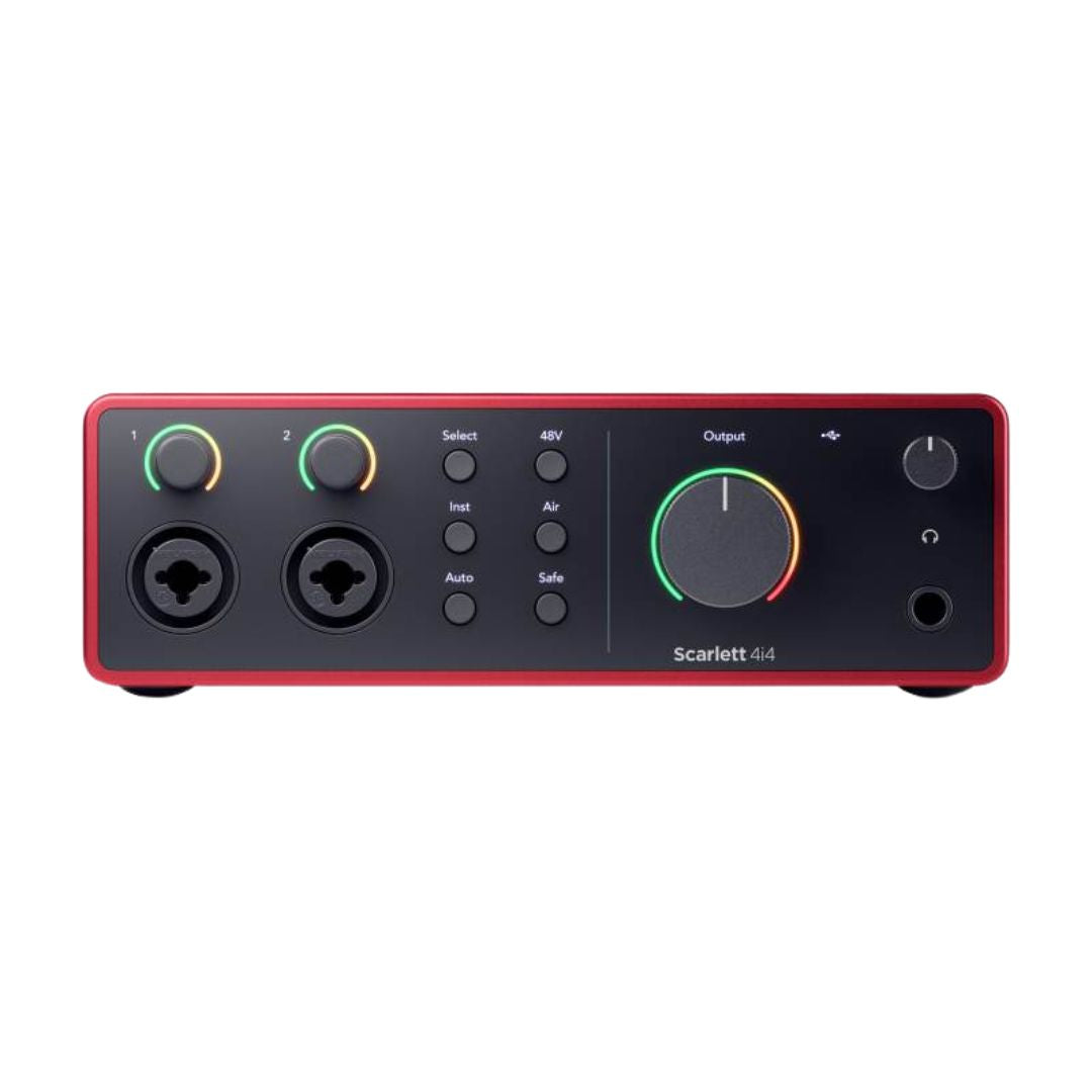 Focusrite Scarlett 4i4 4ta Gen | Interfaz de Audio USB Profesional 4 In / 4 Out con MIDI