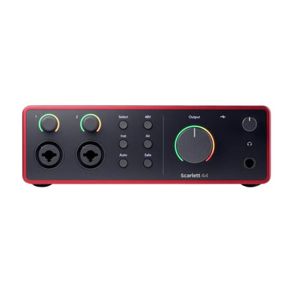Focusrite Scarlett 4i4 4ta Gen | Interfaz de Audio USB Profesional 4 In / 4 Out con MIDI