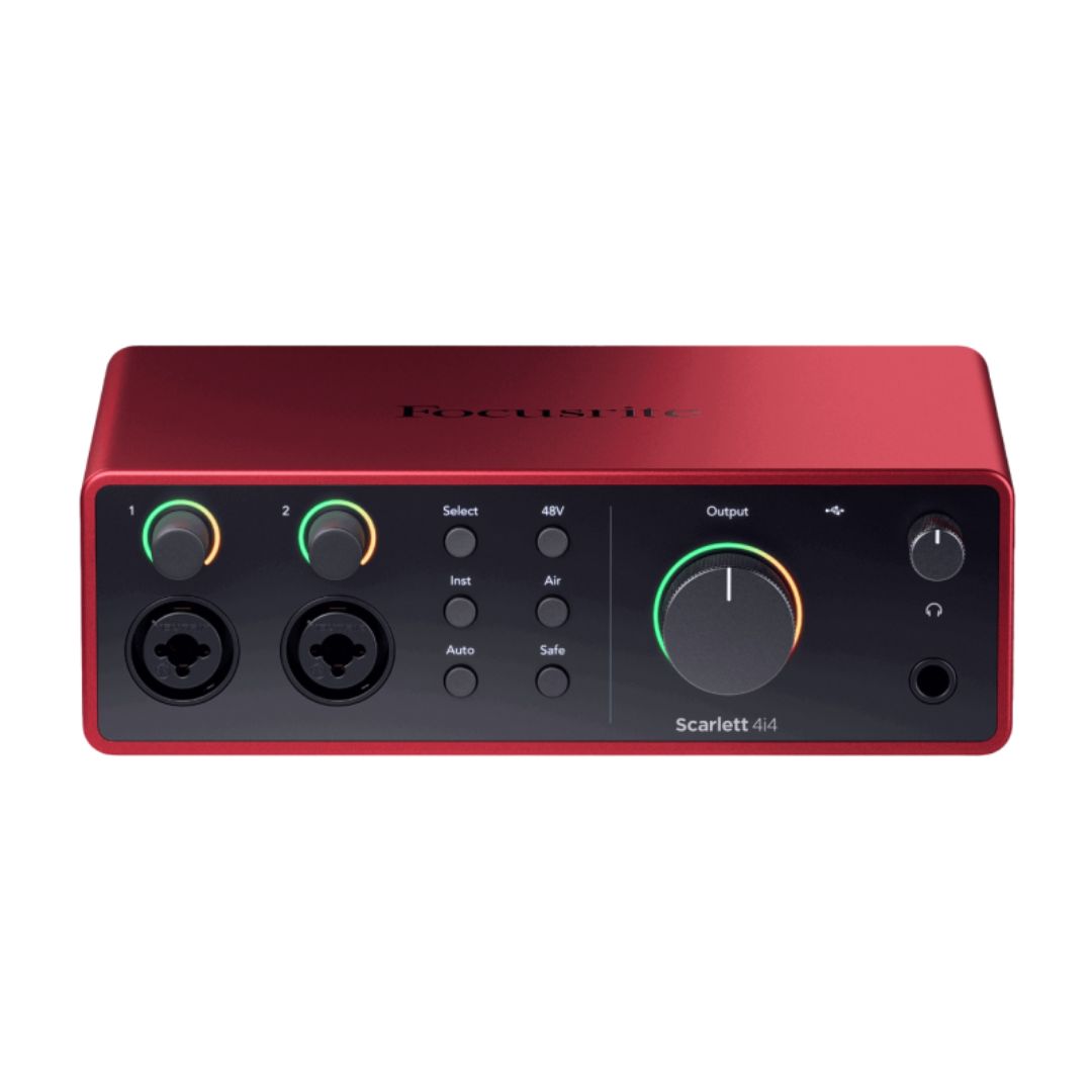 Focusrite Scarlett 4i4 4ta Gen | Interfaz de Audio USB Profesional 4 In / 4 Out con MIDI