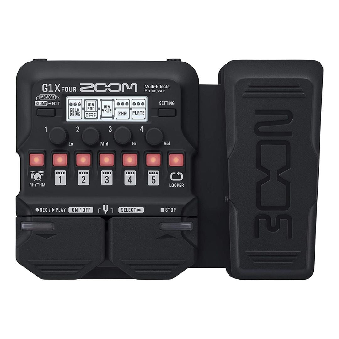ZOOM G1X FOUR | Procesador Multiefectos para Guitarra con Pedal de Expresión