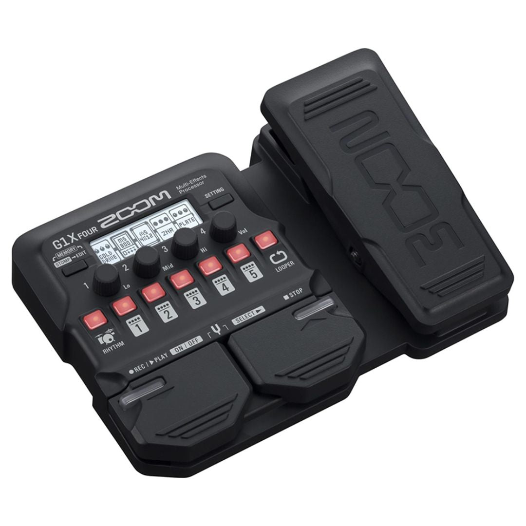 ZOOM G1X FOUR | Procesador Multiefectos para Guitarra con Pedal de Expresión