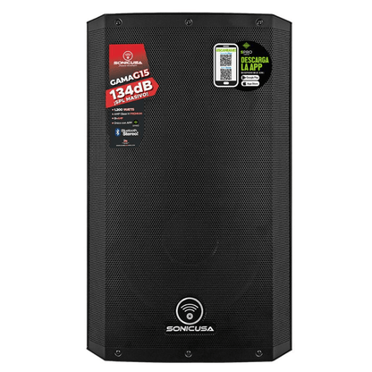SONIC USA GAMA G15 MK3 | Parlante Activo de 15’’ Bi-Amplificado con Bluetooth Estéreo y APP