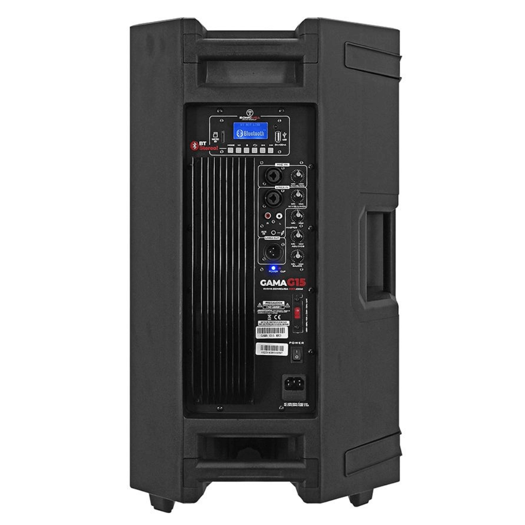 SONIC USA GAMA G15 MK3 | Parlante Activo de 15’’ Bi-Amplificado con Bluetooth Estéreo y APP