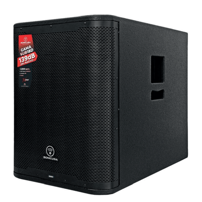 SONIC USA GAMA SUB 18D | Subwoofer Activo de 18’’ Clase D Premium con X-Over y Limitador FIR