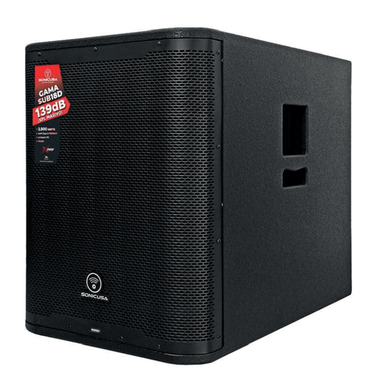 SONIC USA GAMA SUB 18D | Subwoofer Activo de 18’’ Clase D Premium con X-Over y Limitador FIR