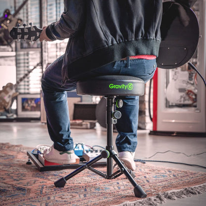Gravity GFDSEAT1 | Asiento Redondo Regulable para Músicos