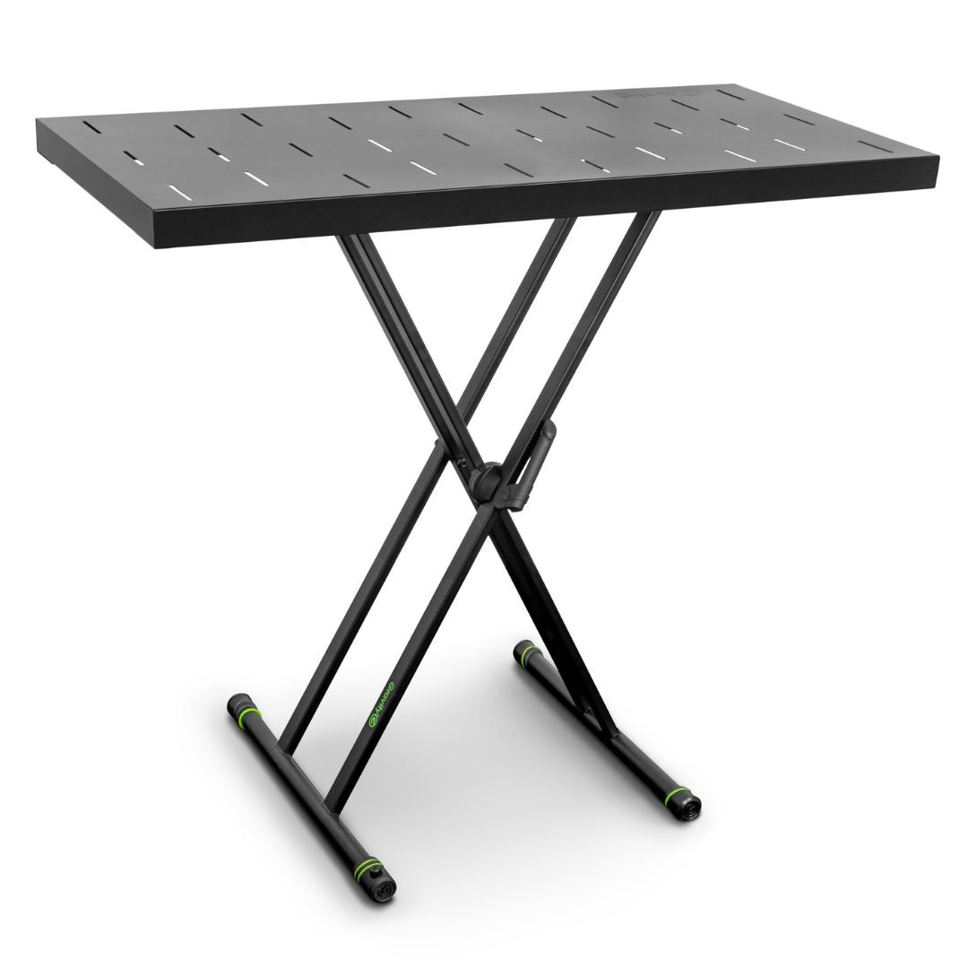 Gravity GKSX2RD | Pedestal X-Form Doble con Plataforma para DJ / Piano