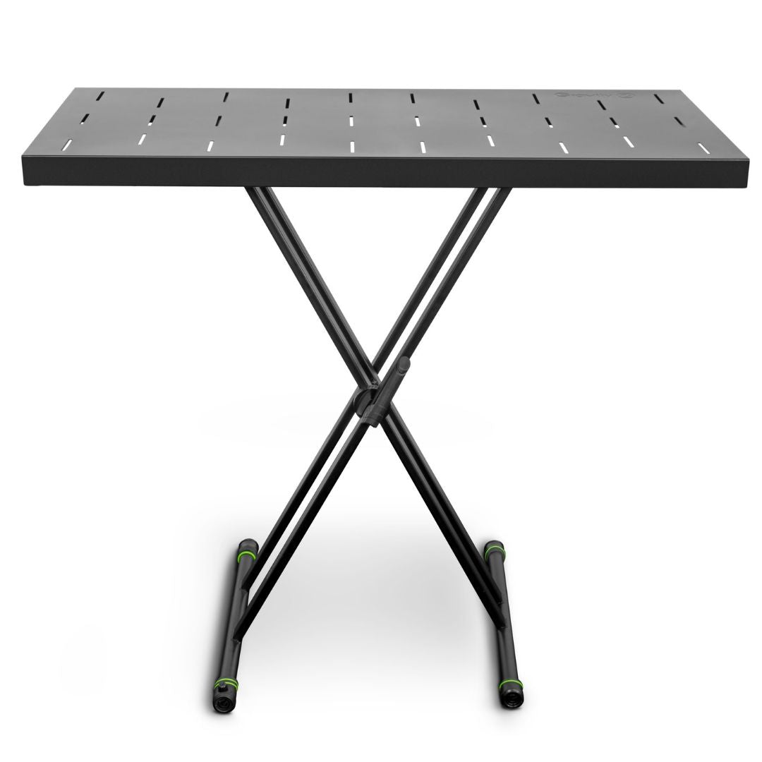 Gravity GKSX2RD | Pedestal X-Form Doble con Plataforma para DJ / Piano
