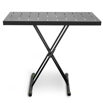 Gravity GKSX2RD | Pedestal X-Form Doble con Plataforma para DJ / Piano