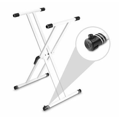 Gravity GKSX2W | Pedestal Doble para Piano / Teclado Blanco