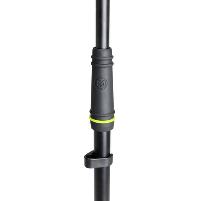 Gravity GMS2221B | Pedestal de Micrófono Corto con Base Redonda y Boom de 2 Puntos