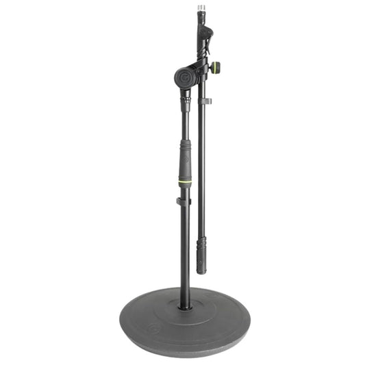 Gravity GMS2222B | Pedestal Corto para Micrófono con Brazo Ajustable y Base Redonda