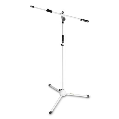 Gravity GMS4322W | Pedestal de Micrófono con Boom Telescópico Blanco
