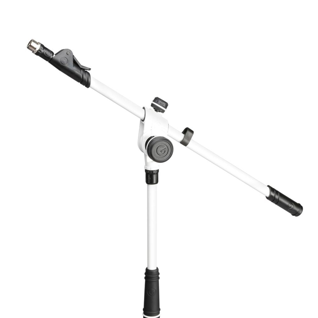 Gravity GMS4322W | Pedestal de Micrófono con Boom Telescópico Blanco