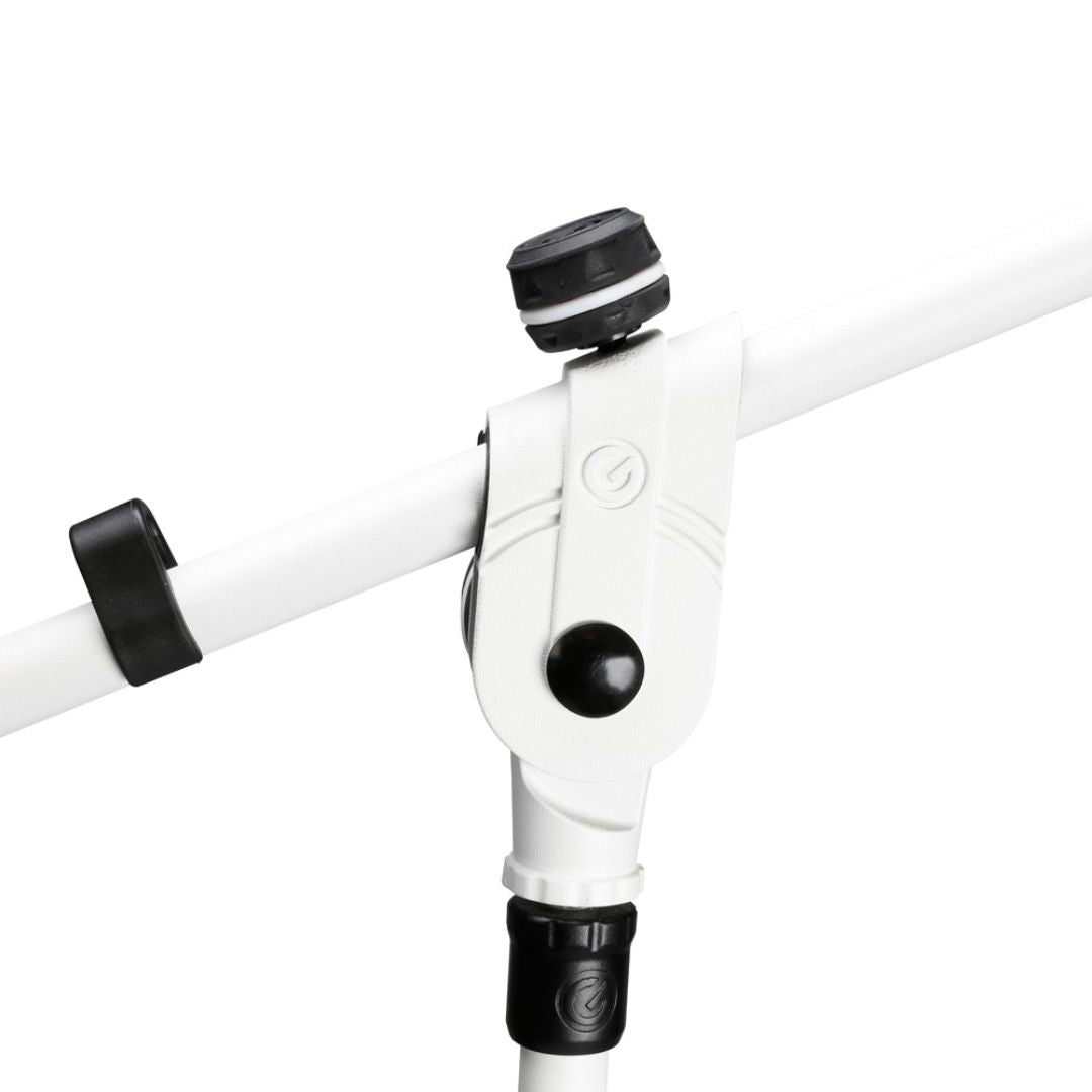 Gravity GMS4322W | Pedestal de Micrófono con Boom Telescópico Blanco