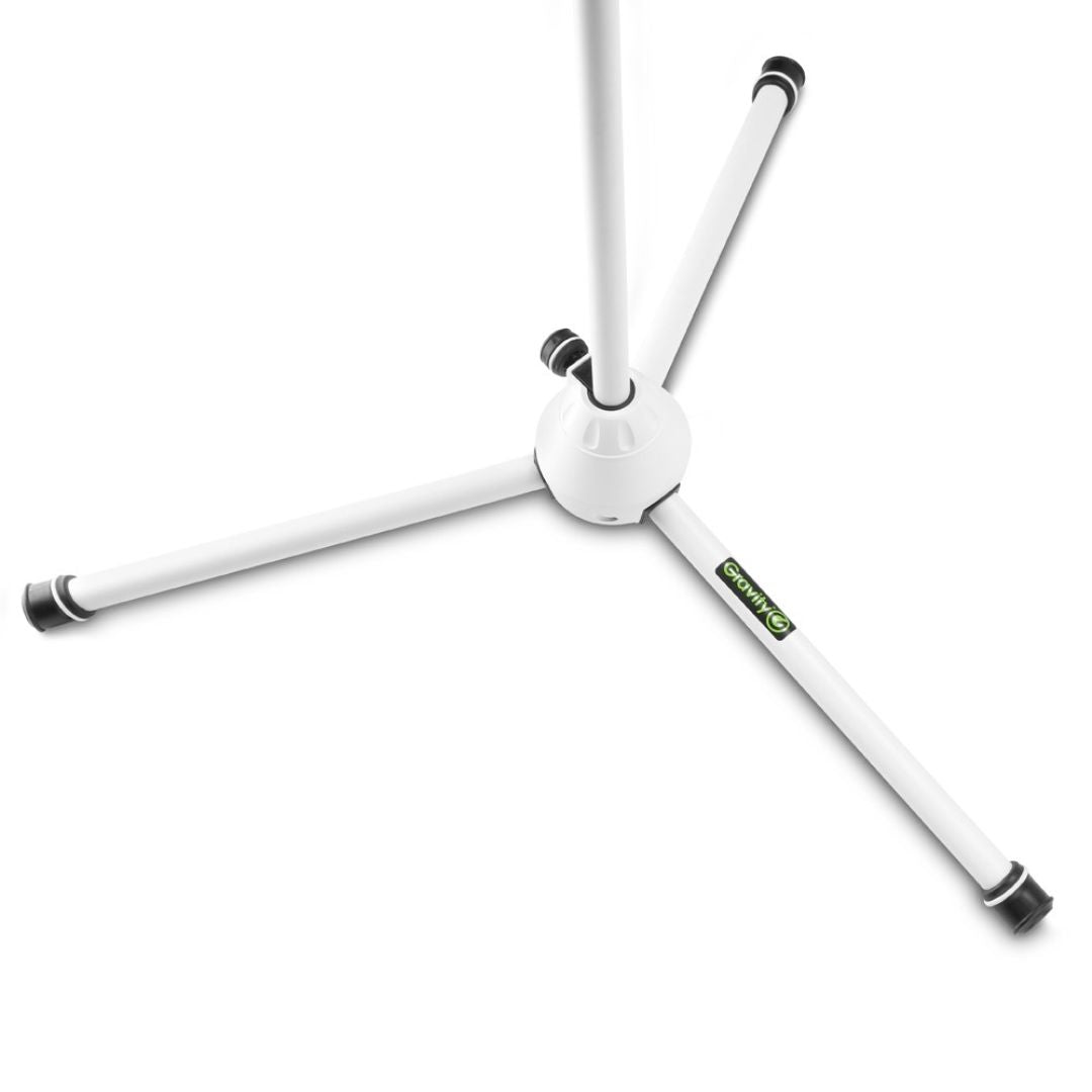 Gravity GMS4322W | Pedestal de Micrófono con Boom Telescópico Blanco
