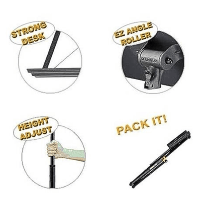 HERCULES BS100B | Atril Profesional para Partituras con Sistema EZ Angle Roller