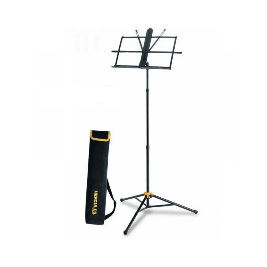 HERCULES BS118B | Atril Profesional Plegable con Sistema EZ Grip y EZ Angle Roller