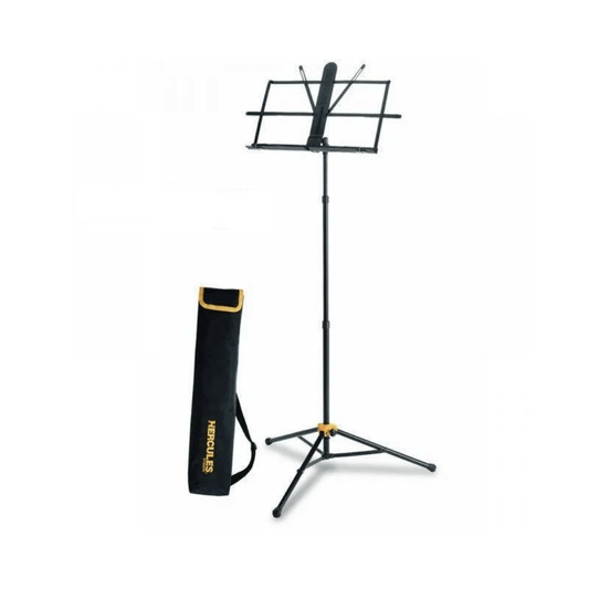 HERCULES BS118B | Atril Profesional Plegable con Sistema EZ Grip y EZ Angle Roller