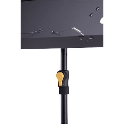 HERCULES BS408B | Atril Profesional de Orquesta con Escritorio Plegable de Aluminio y Sistema EZ Grip