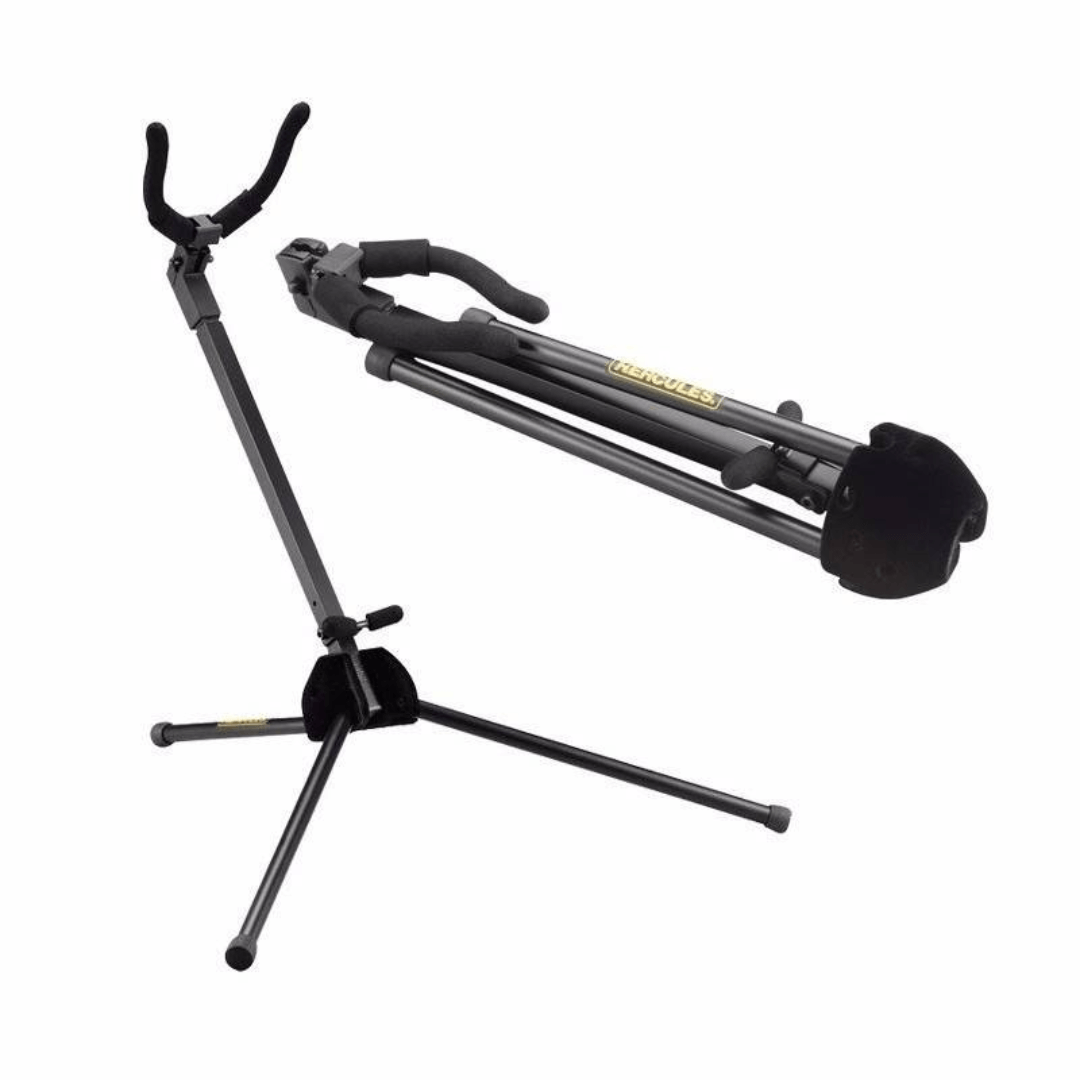 HERCULES DS432B | Pedestal Plegable para Saxofón Tenor Serie TravLite