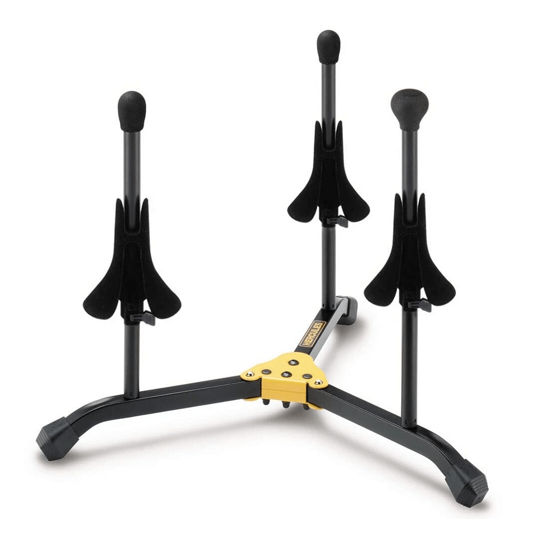 HERCULES DS513BB | Pedestal Triple para Trompeta, Corneta y Flugelhorn