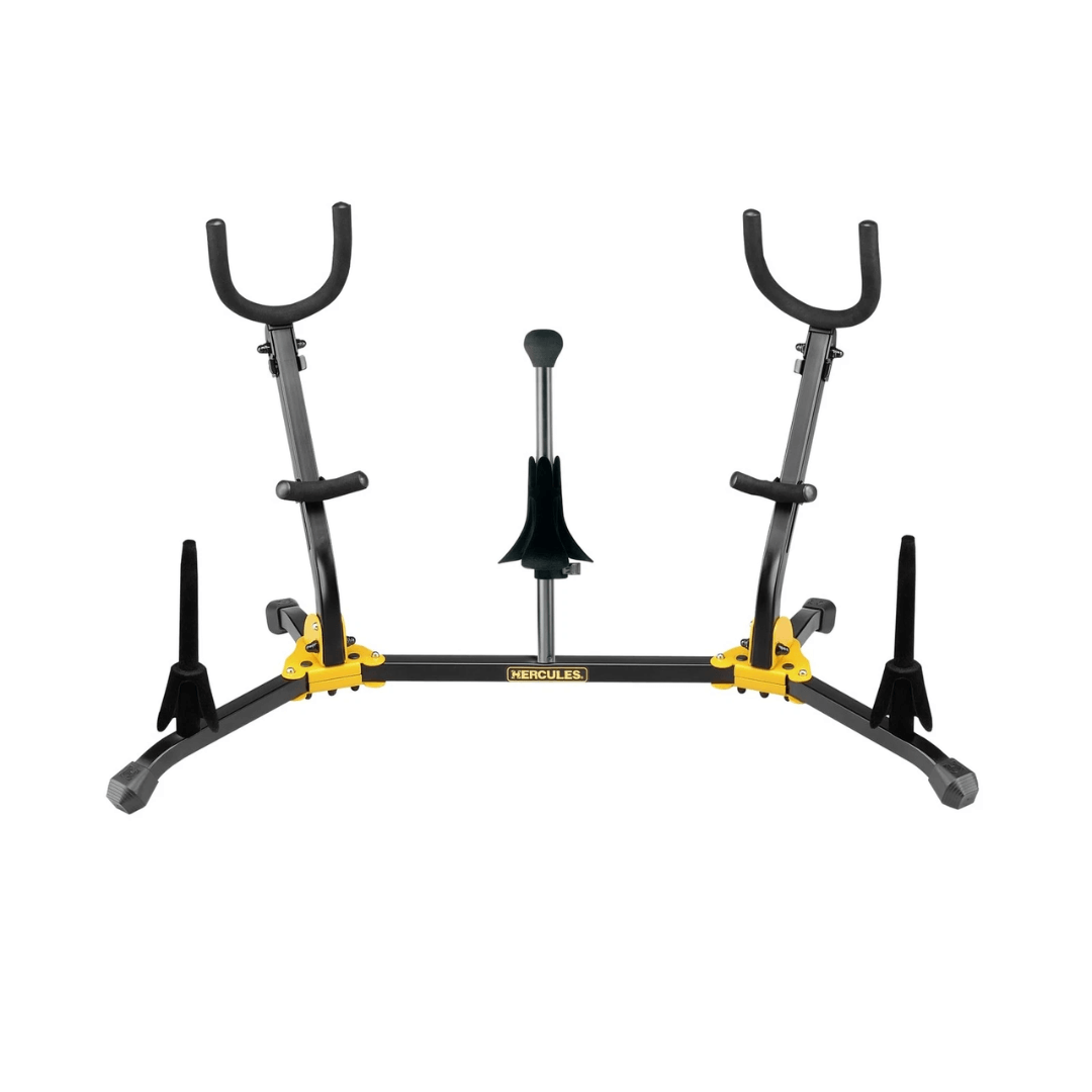 HERCULES DS538B | Pedestal Multifuncional para 5 Instrumentos de Viento
