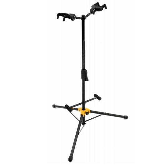 HERCULES GS422B | Pedestal Doble para Guitarras con Sistema Auto Grip (AGS)