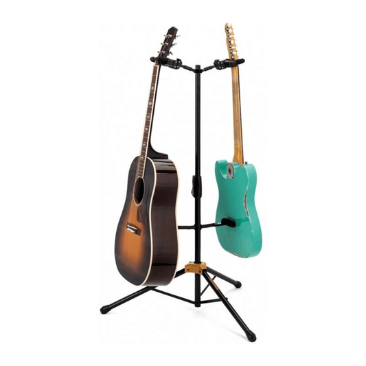 HERCULES GS422B | Pedestal Doble para Guitarras con Sistema Auto Grip (AGS)