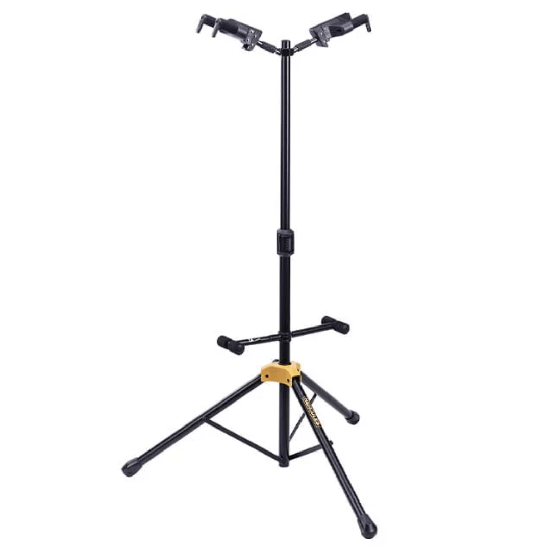HERCULES GS422B | Pedestal Doble para Guitarras con Sistema Auto Grip (AGS)