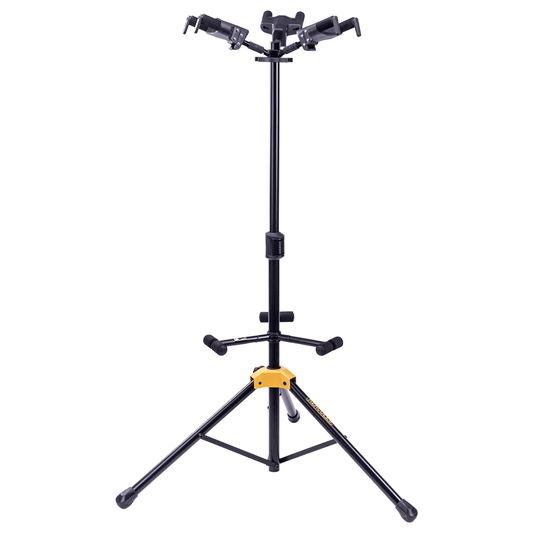 HERCULES GS432B | Pedestal Triple para Guitarras con Sistema Auto Grip (AGS)