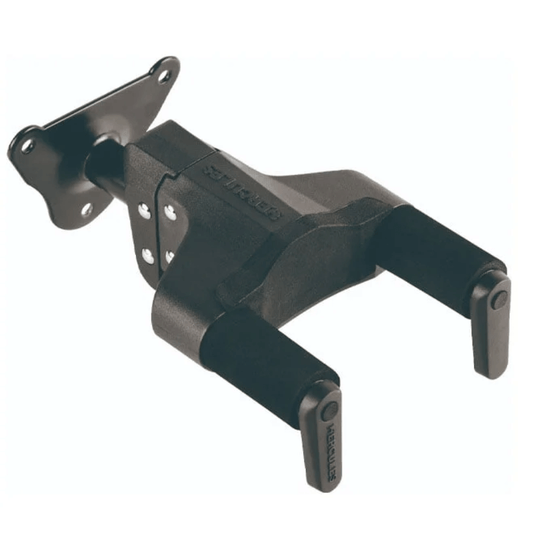 HERCULES GSP39WB | Pedestal de Pared para Guitarra y Bajo con Sistema Auto Grip (AGS)
