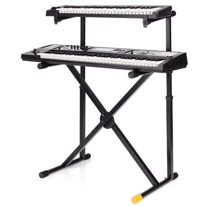 HERCULES KS210B | Pedestal de Teclado Doble Nivel con Sistema EZ-LOK