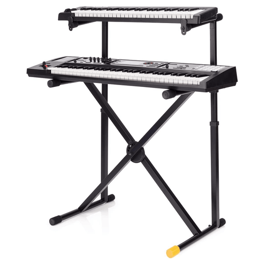 HERCULES KS210B | Pedestal de Teclado Doble Nivel con Sistema EZ-LOK