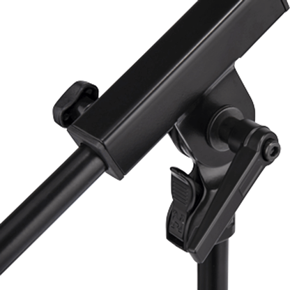 HERCULES MS120B | Soporte de Micrófono de Perfil Bajo con Brazo Telescópico