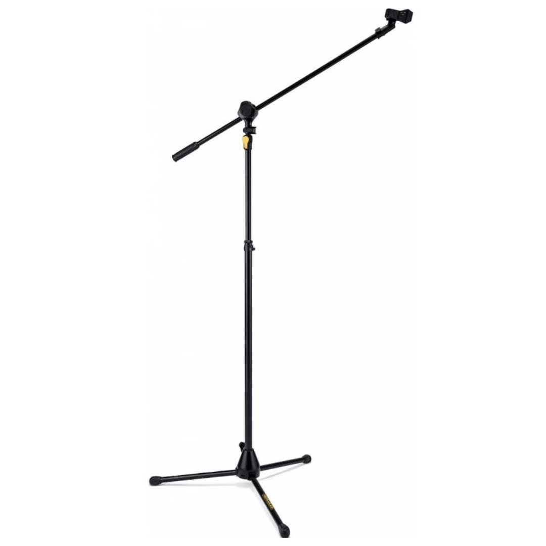 HERCULES MS632B | Soporte de Micrófono con Boom Extensible y Sistema EZ Grip