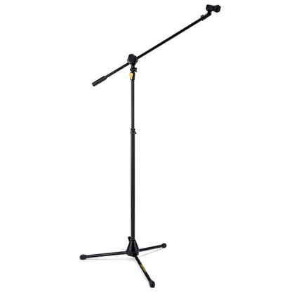 HERCULES MS632B | Soporte de Micrófono con Boom Extensible y Sistema EZ Grip