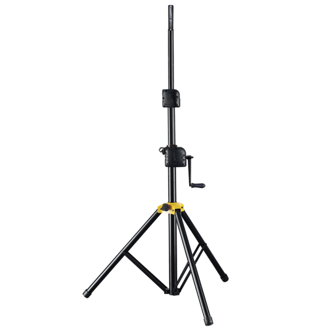 HERCULES SS710B | Soporte Profesional de Altavoz con Sistema de Manivela Quick-N-EZ